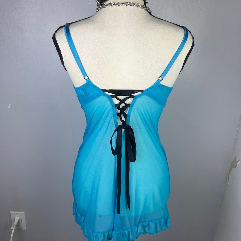 Fredricks of hollywood teal bustier - Picture 3 of 4